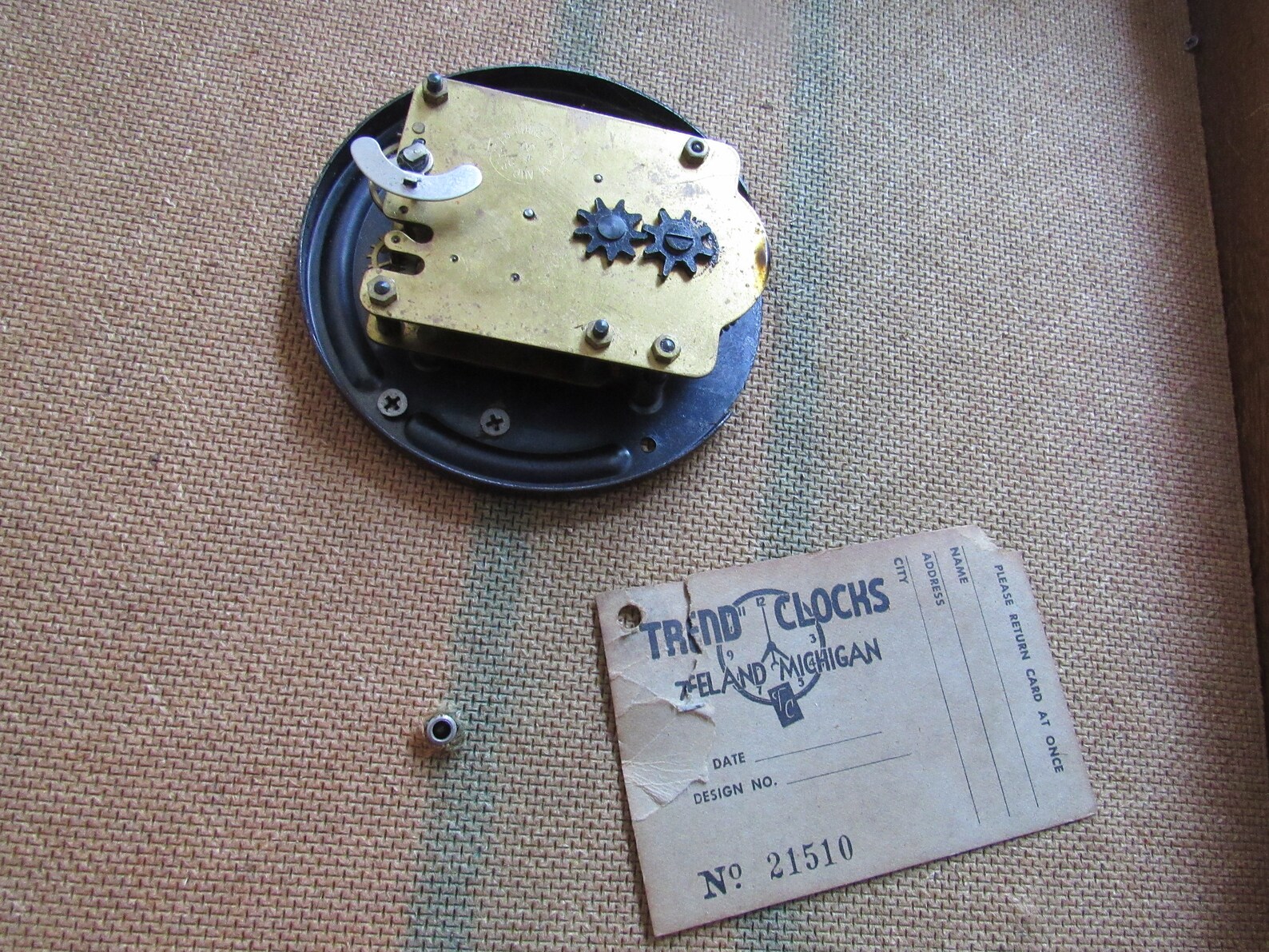 Vintage Hanging Wall Clock Trend Clock Company Zeeland MI Art Etsy