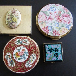Vintage COMPACT MIRROR EACH or Vintage Pillbox Purse Accessories Stratton of England