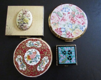 Vintage COMPACT MIRROR EACH or Vintage Pillbox Purse Accessories Stratton of England