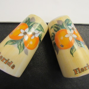 Vintage Florida Souvenir Salt and Pepper Shaker Set Made in Japan