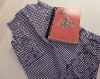 Vintage Handcrafted Smocked Gingham Skirt Apron