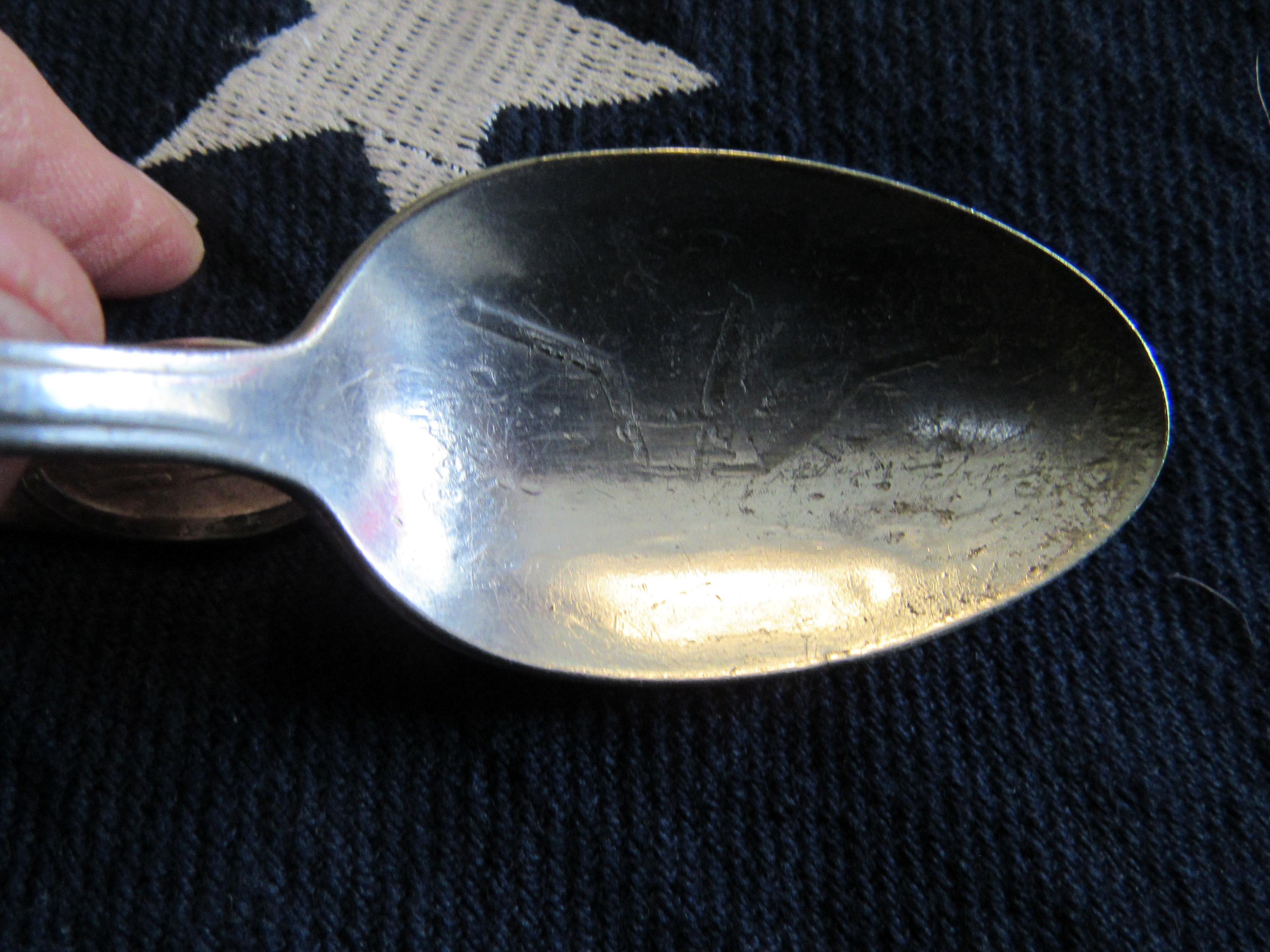 アンティークのシルバープレートのセオドア・ルーズベルト スプーンを