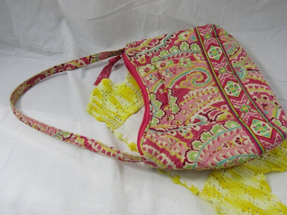 Vintage Vera Bradley Small Quilted Handbag Choose… - image 6