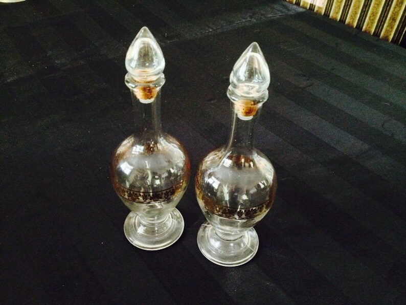Vintage Cruets Neo Classical Gold Corinthian Design EACH Etsy