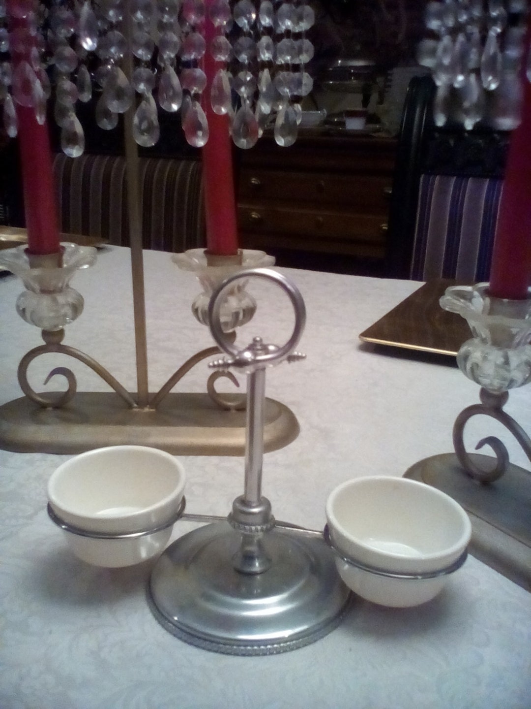 Vintage Aluminum Condiment Serving Caddy Mid Century Tabletop - Etsy