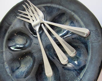 Vintage Salad Seafood Appetizer Forks Colonial Style Forks Stainless Steel Set of 4