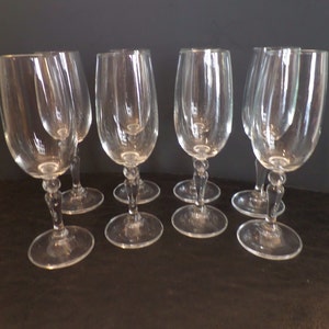 Vintage Crystal Champagne Glasses Champagne Flutes Set of 4