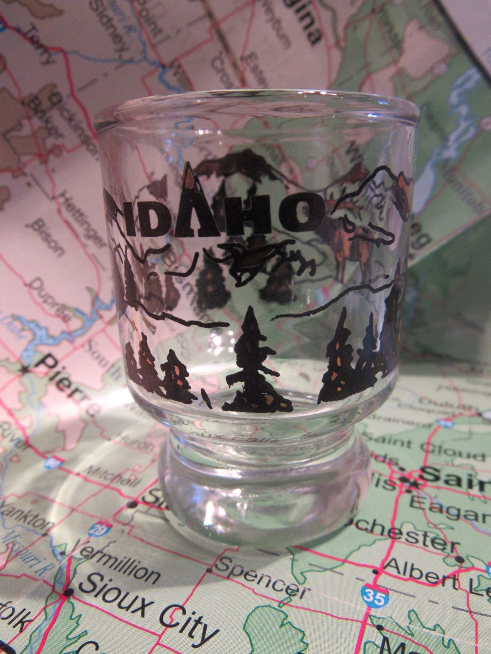 Vintage Shot Glasses State Souvenir Shot Glasses Vintage Etsy
