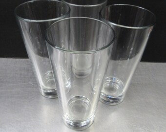 Vintage Libbey Duratuff Commercial Grade Barware Flat Tumblers Set of 4