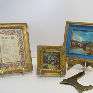 Vintage Easel Frame Holder Plate Holder Display Miniature Easel Crafting Home Decor Tabletop Easel Artist Decor EACH