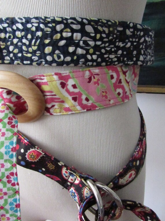 Vintage Springtime Cloth Adjustable Reversible Be… - image 3