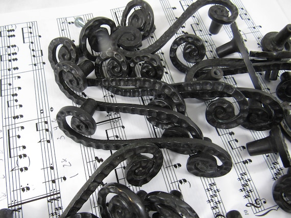 Hammered Metal Drawer Pulls Or Drawer Knobs Scrolled Metal Etsy
