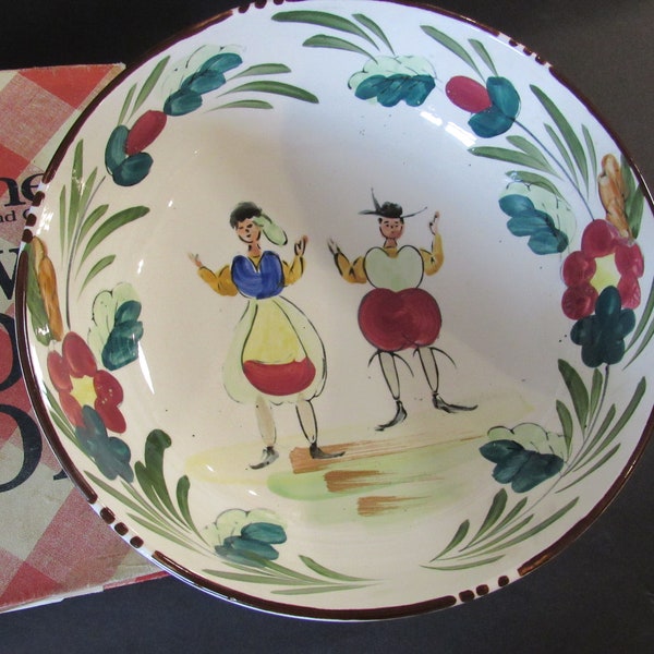 Vintage PA DUTCH Style Ceramic Bowl JAPAN Serveware