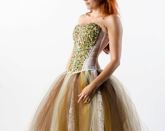 Custom Swarovski Crystal Corset Dress Wedding Prom Evening Gown