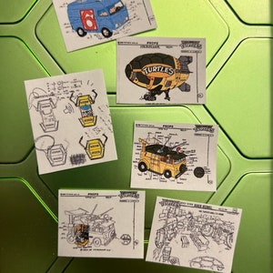 6 Paper drawings cartoon turtle sewer lair Diorama Display Prop Channel 6 News