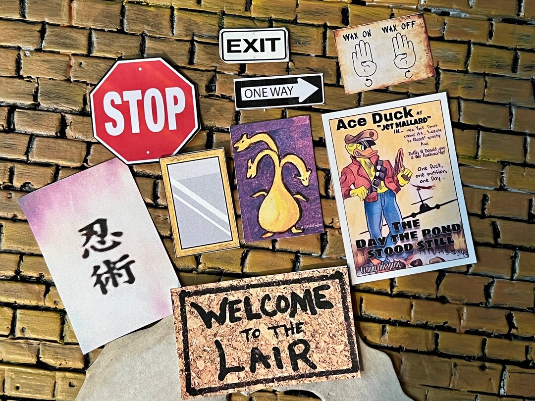 Sticker Sewer Cartoon Sewer Lair Sticker Set Diorama Display Prop 1/12th Scale - Etsy ...