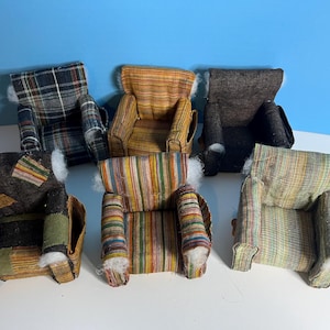 Miniature dollhouse recliner hotsell