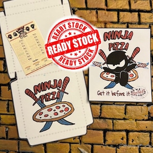 Turtles Cartoon Ninja Pizza Party Pack Diorama Display Prop 1/12 scale