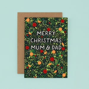 Weihnachtskarte für Mama und Papa, Weihnachtskarte für Eltern, Mama & Papa Weihnachtskarte, hübsche Weihnachtskarte für Mama, Weihnachtskarte für Papa