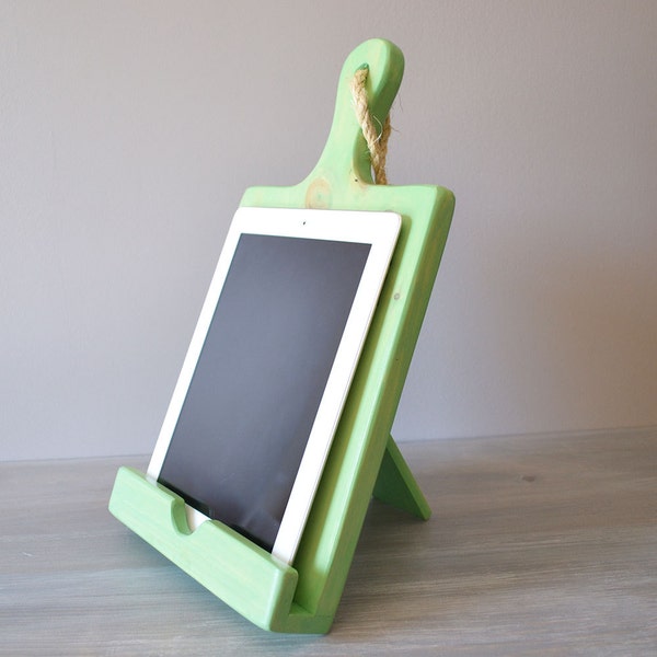 iPad Stand, Sea Foam Green, Cutting Board Style