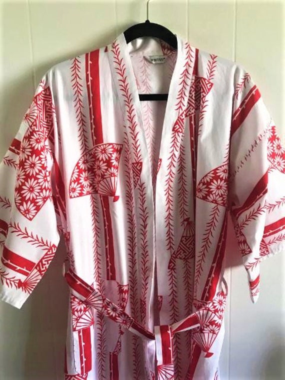 Asian Style Robe, Japanese Kimono, Oriental Kimon… - image 4