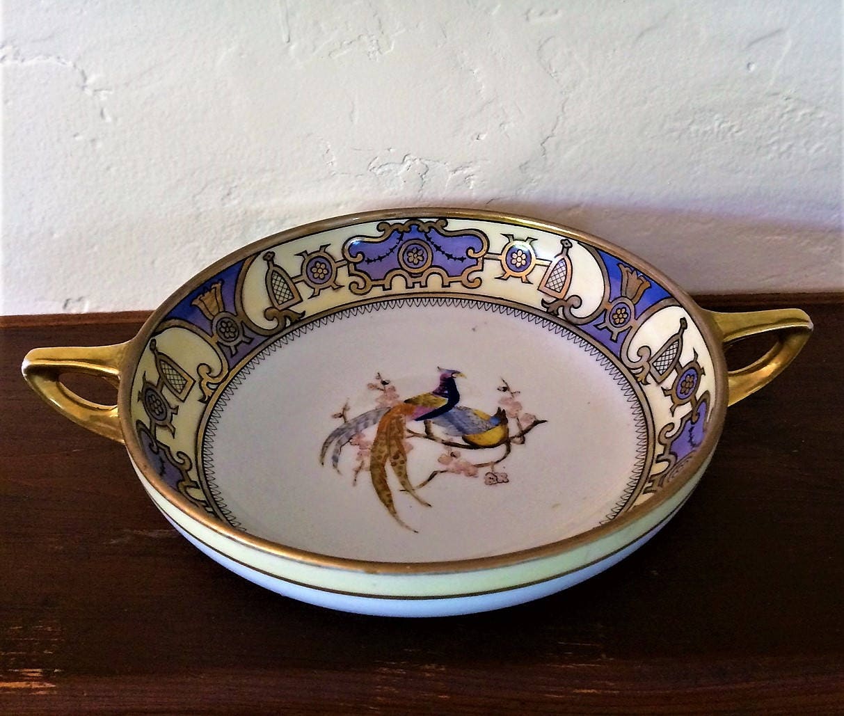 Noritake M Bowl Noritake Art Deco Antique Bowl Japanese Etsy