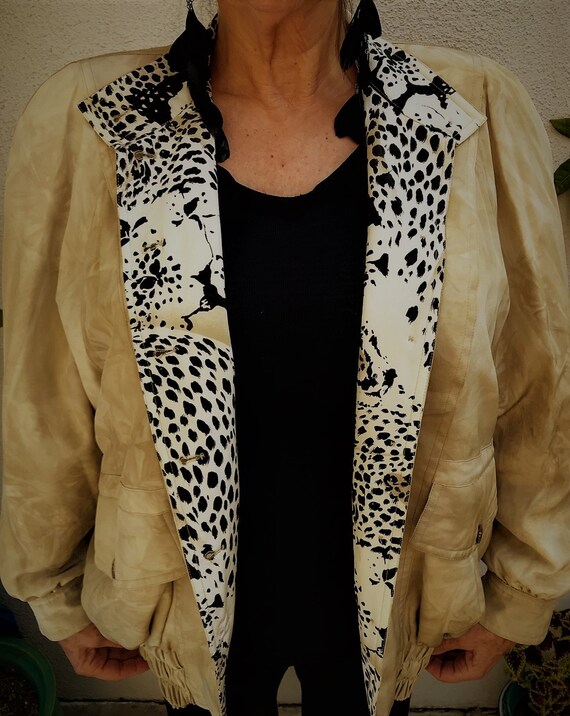 80's Jacket, Elegant Jacket, Sporty Jacket, Large