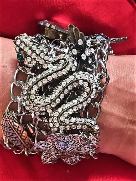 Fabulous Bracelet, Custom Jewelry, Rhinestone Brac