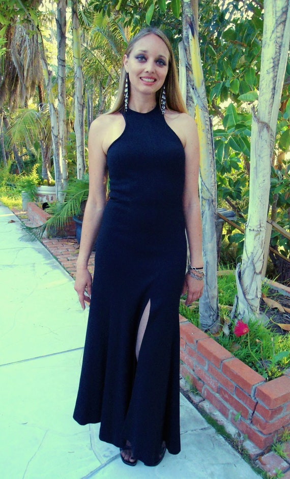 Long Evening Dress, Dress with Cape, Long Black Dr