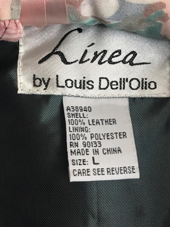 Louis Dell'Olio, Green Suede Jacket, Purple Leaf … - image 4