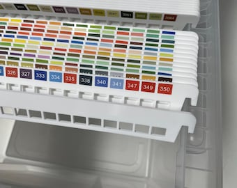 Acrylic Embroidery Floss Organizer Bars - Hanging Storage for DMC Thread