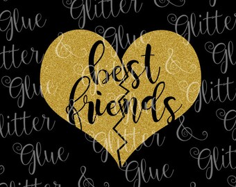 Best Friends Heart SVG File