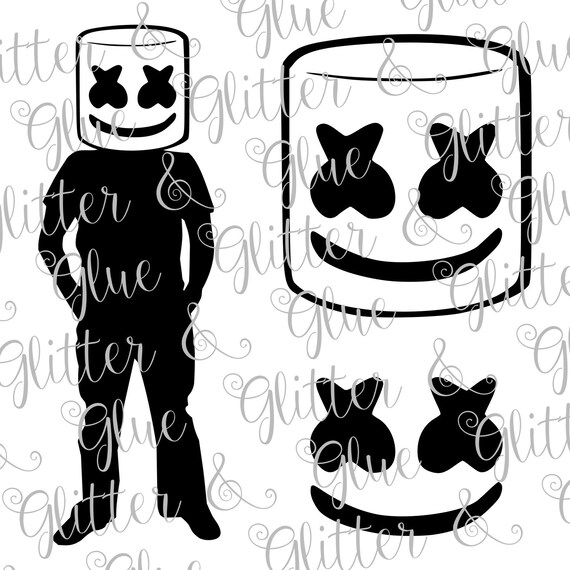 Marshmellow DJ SVG DXF | Etsy