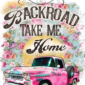 BaCkRoAd TakE Me hOmE fichier PNG individuel clipart numérique télécharger