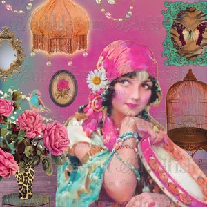 Belle chambre vintage Tambourine Gypsy Art Télécharger