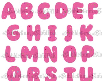 Mothers animal sugar cookie pink sprinkles letters This is a DIGITAL file only single file collage PNG sheet letters "are NOT separated"