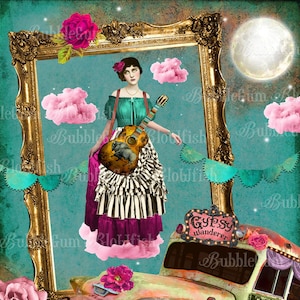 Ensemble de cliparts numériques fantaisie Gypsy Junk Journal et ensemble de papiers papier standard 8 x 11 fichiers numériques uniquement non séparés des fichiers png