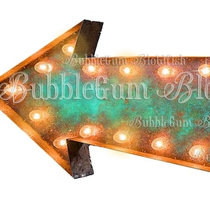marquesina luz vintage retro flecha signo individual PNG archivo digital clipart descargar