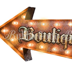 marquesina luz vintage retro flecha signo individual PNG archivo digital clipart descargar
