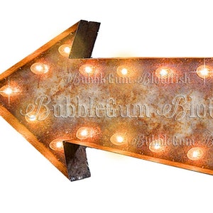 marquesina luz vintage retro flecha signo individual PNG archivo digital clipart descargar