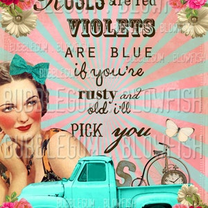 Me encantan los rayos de sol vintage RuStY JuNk y las rosas Arte digital Descargar