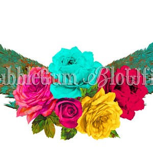 RuStY WiNgS n RoSes #1 firmar archivo PNG individual descarga de imágenes prediseñadas digitales
