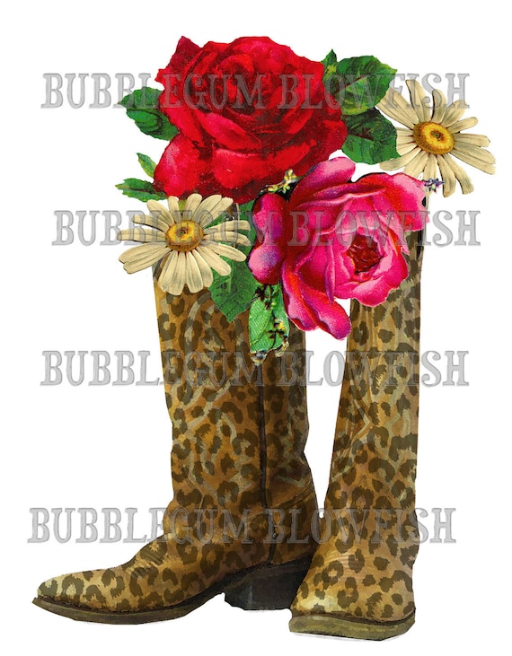 red rose cowboy boots