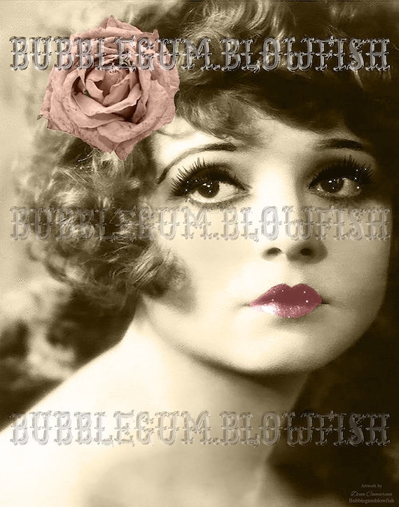 Clara Bow 2 vintage Sexy Makeup Old Hollywood - Etsy