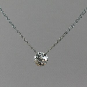 Tiny Floating Planet Necklace