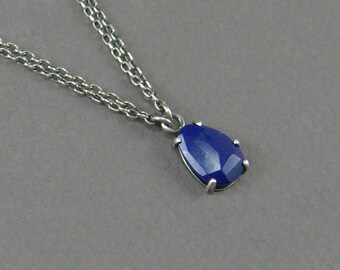 Rosenschliff Lapis Halskette