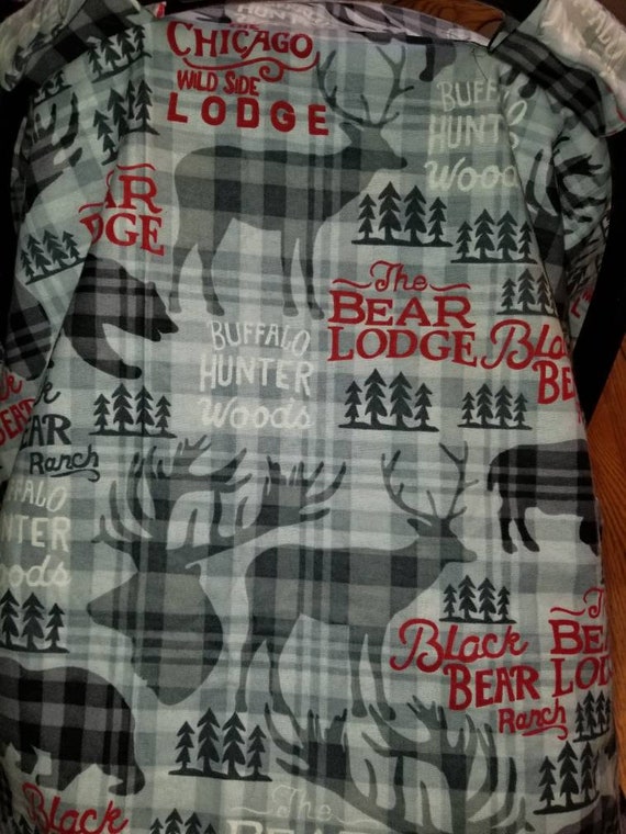 Bear Lodges Cabin Fever Baby Canopy Cover Car Seat Covers Etsy
