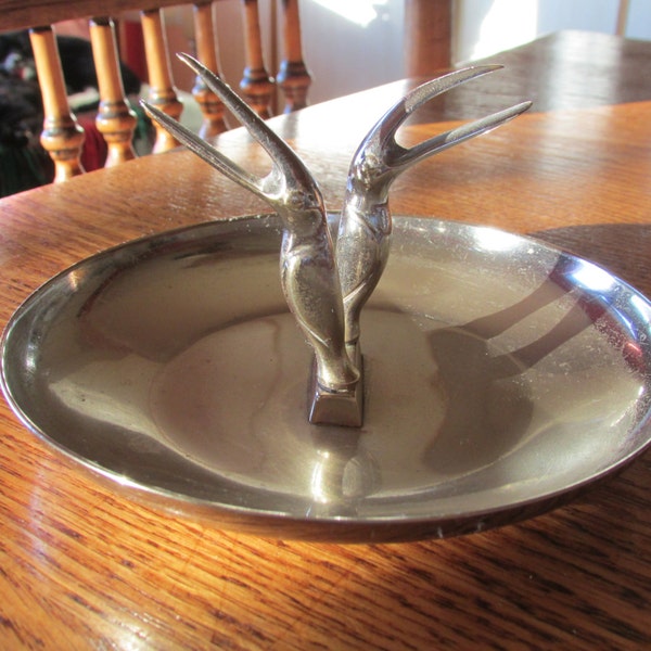 Vintage 1940's Pincherette Style Ashtray, Chrome plated