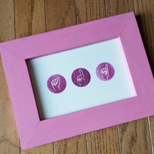 Custom Name in Sign Language W/custom Frame deluxe - Etsy