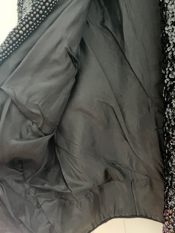 100% Wool Sequence Embellished Jacket Size Small - image 4